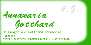 annamaria gotthard business card