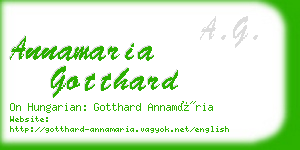 annamaria gotthard business card
